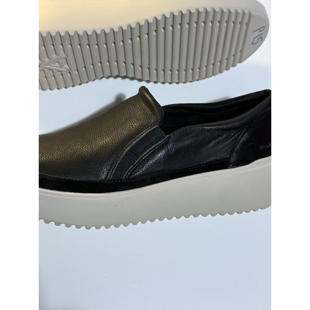 Vionic Platform Slip On Shoes Womens Size 9 Black Leather Kearny Sneaker - Picture 10 of 14